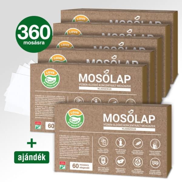 5x60 db + Ajándék 60 db Klasszikus Mosólap
